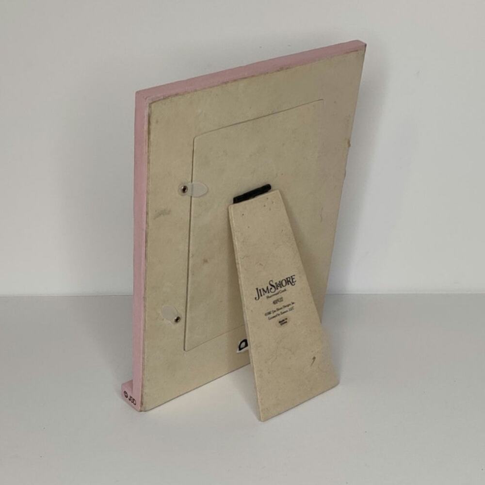Jim Shore Pink and Cream Wedding Couple Picture Frame - Picture 7 of 16